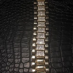 14k gold plated  Diamond bracelet